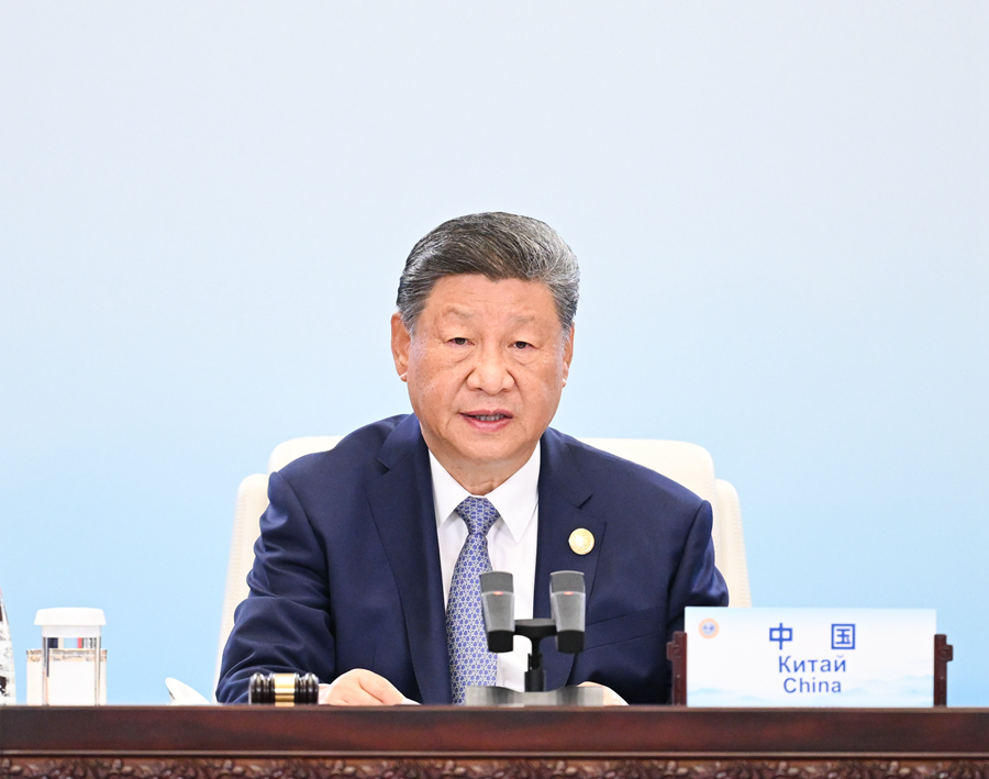 9月1日上午，上海合作組織成員國元首理事會第二十五次會議在天津梅江會展中心舉行。中國國家主席習(xí)近平主持會議并發(fā)表題為《牢記初心使命　開創(chuàng)美好未來》的重要講話。